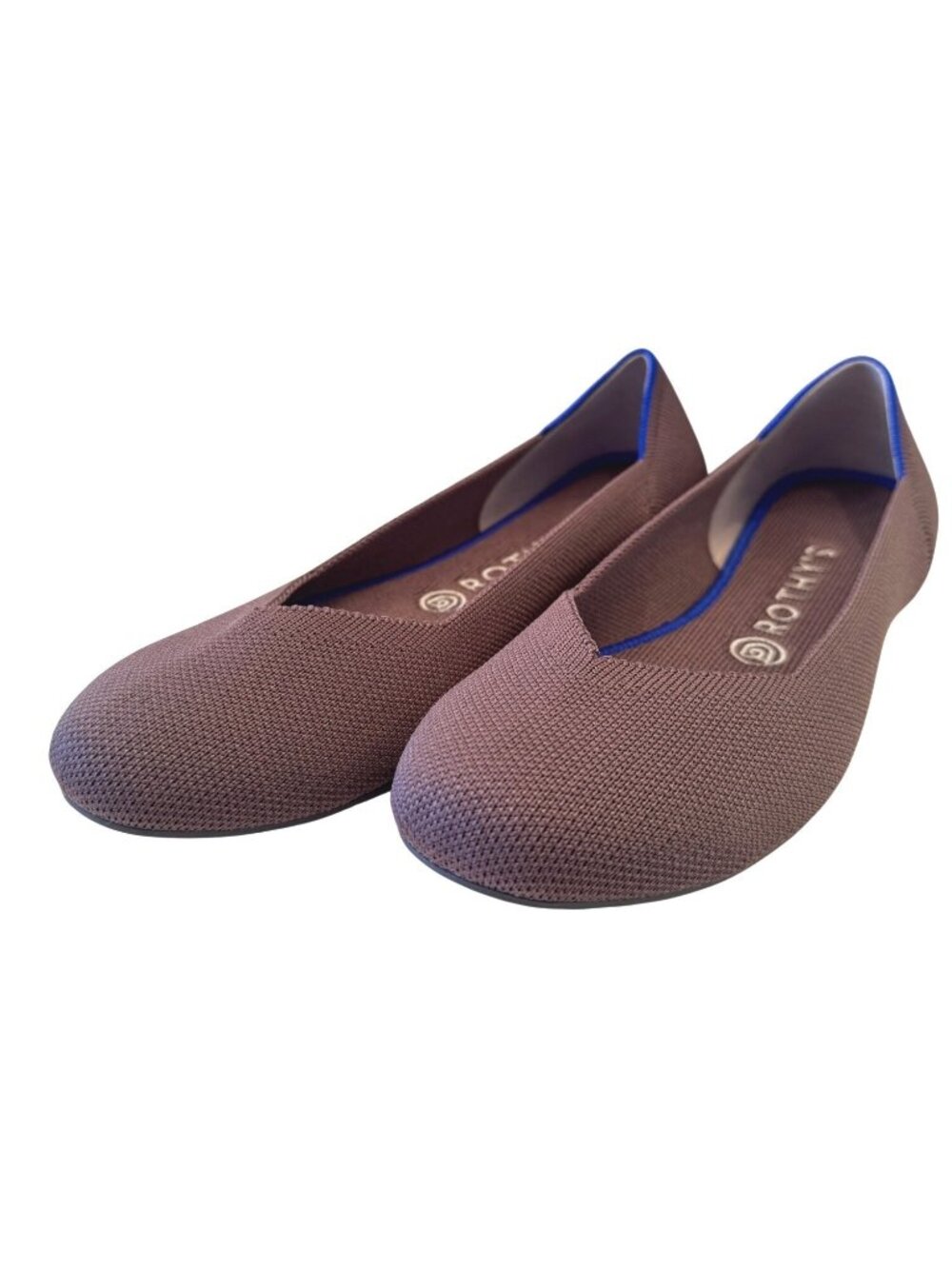 Rothy’s Flat Mink size 8.5 Gray Mauve Round Toe NWOB